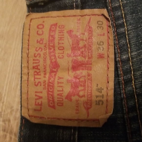 Levi's 514 Slim Straight 36x30 Men's Jeans - Picture 5 of 6